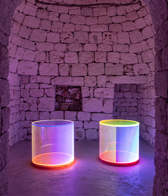Plexiglass Maroc lumineux avec éclairage LED coloré intégré