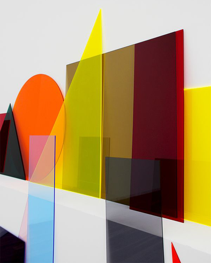 Plexiglass Maroc avec plaques PMMA colorées transparentes de différentes formes